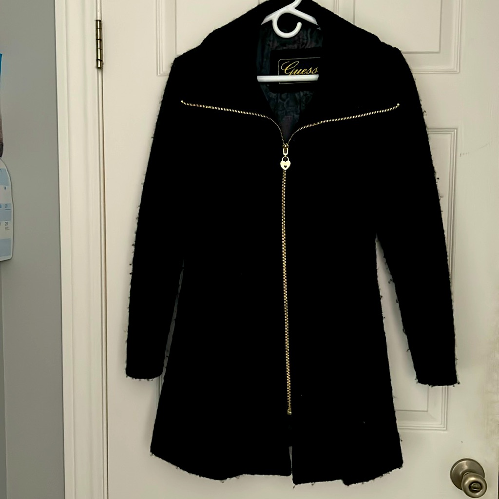 Longer Black Guess Coat